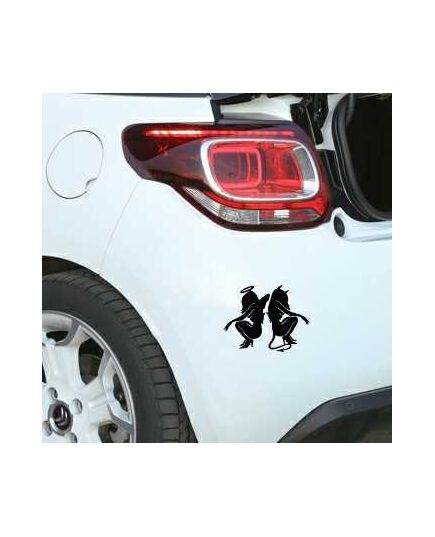 Angel and Devil Citroen DS3 Decal