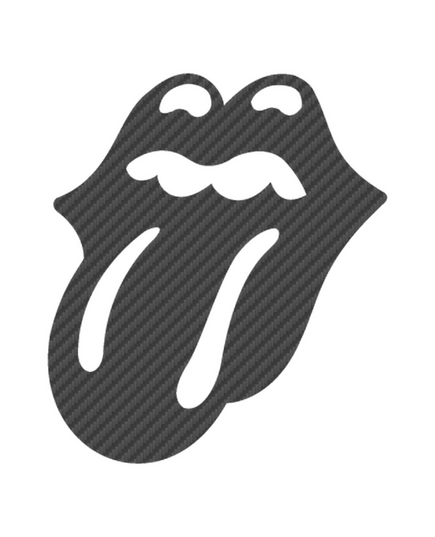 Sticker Carbone Rolling Stones Logo