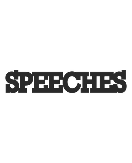 Speeches logo Decal