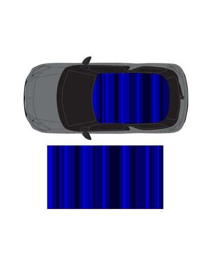 Graphic Art Shades of Blue car roof sticker