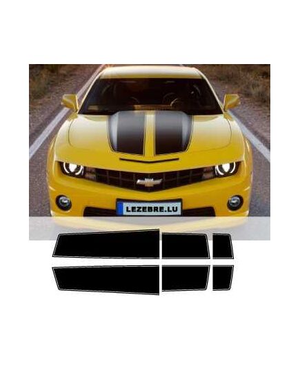Chevrolet Camaro Style Transformers Stripes Decals Set (Hood + Trunk)