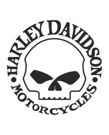 Harley Davidson Skull Decal 2nd model