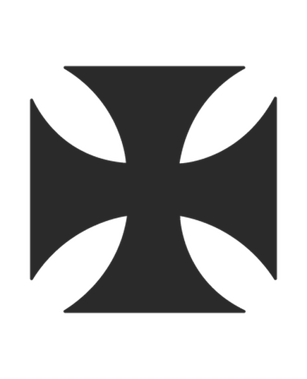 Maltese cross Decal