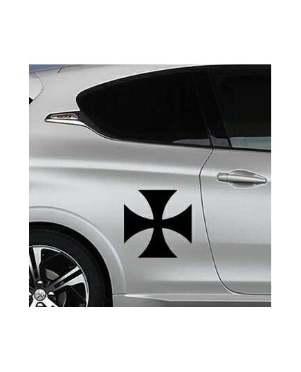 Sticker Peugeot Malteser Kreuz 2