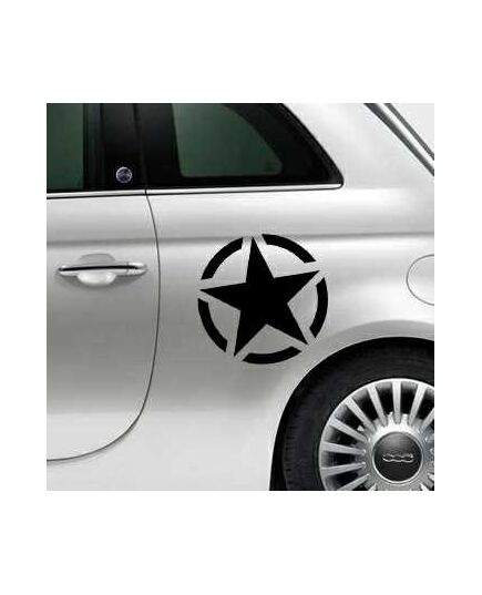 Sticker Fiat 500 Étoile US ARMY Star