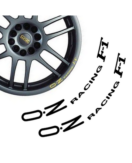 Set of 2 wheels decals OZ Racing F-1