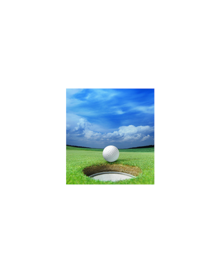 Sticker Déco Balle de Golf Devant Trou