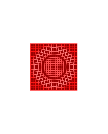 Sticker Deko Illusion optique rouge
