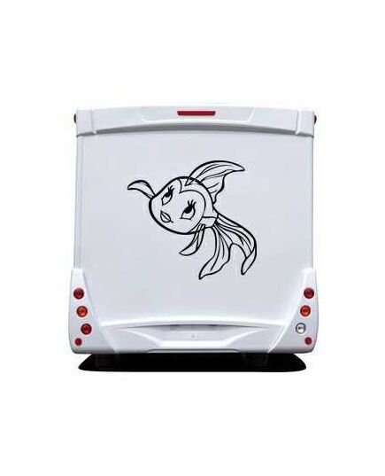 Little Fish Camping Car Decal