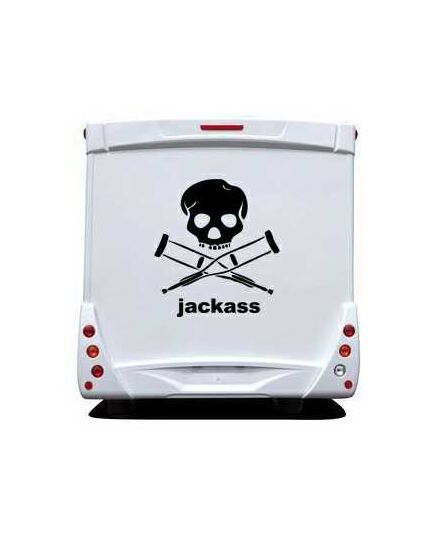 Jackass Camping Car Decal