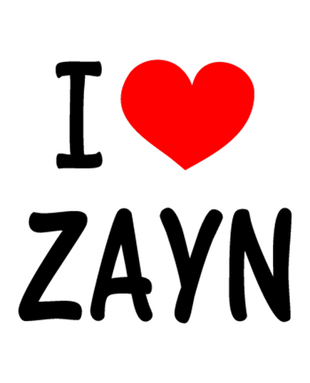 T-Shirt I Love ZAYN (One Direction)