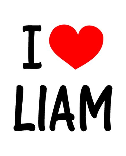 T-Shirt I Love LIAM (One Direction)