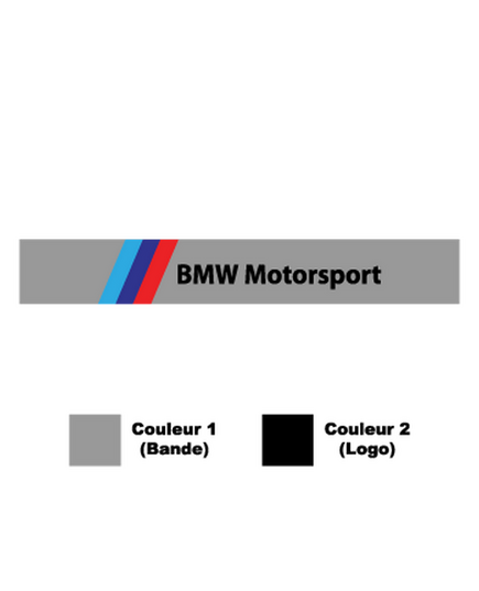Sticker Auto Bande Pare-Soleil BMW Motorsport M Series