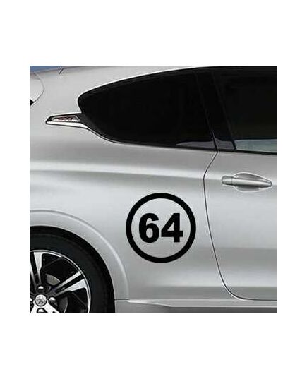 Sticker Peugeot departement 64 pyrenees atlantiques
