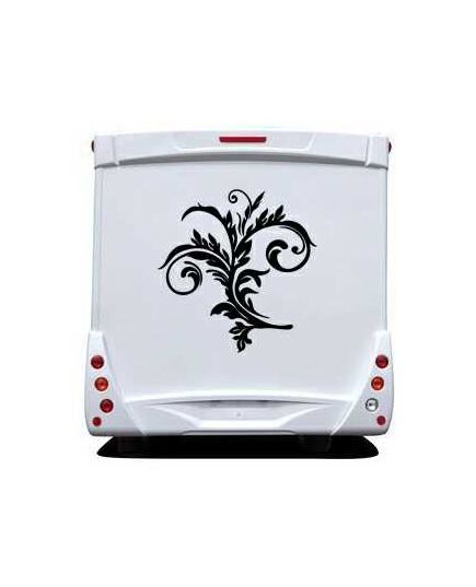 Flower Camping Car Decal