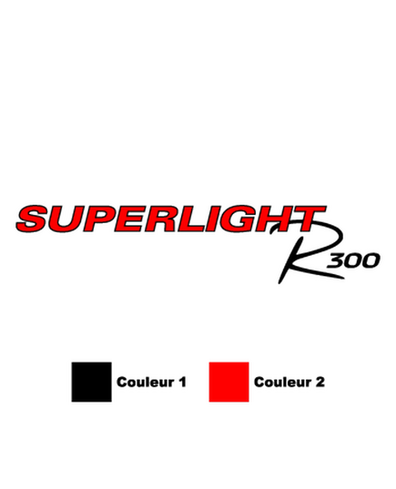 Sticker Caterham Superlight R300 Logo Couleurs