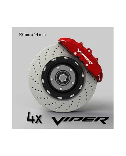 Dodge Viper logo brake decals set