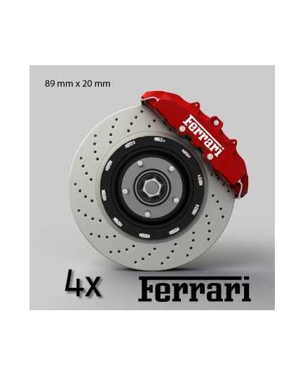 Ferrari logo brake decals set