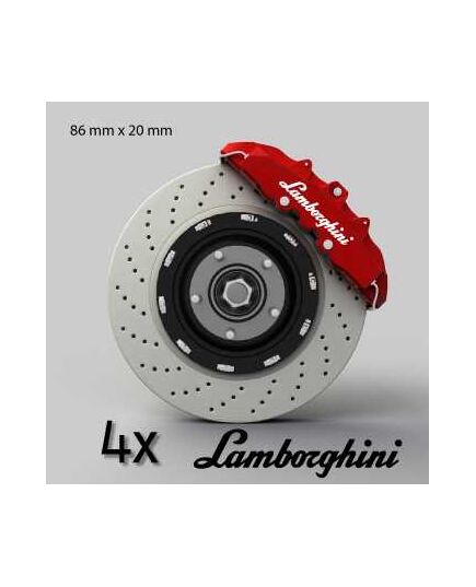 Lamborghini logo brake decals set