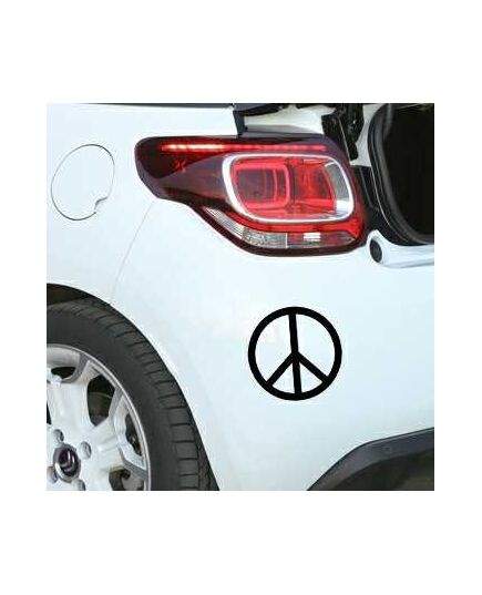 Sticker Citroen DS3 Peace &  love logo