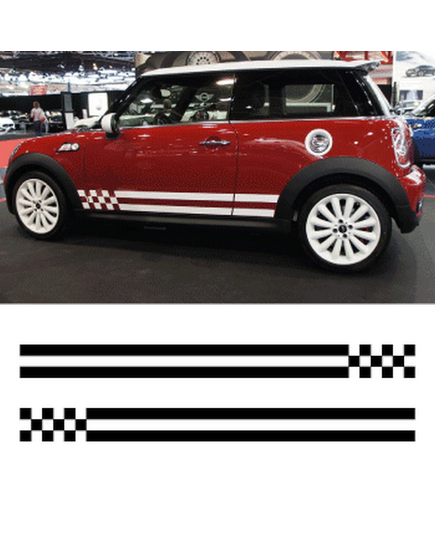 Mini Cooper Monte Carlo Stripes Decals Set of 2 Stripes