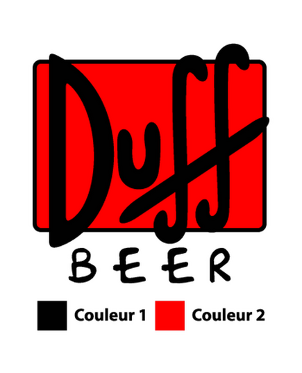 Duff Beer logo Decal (2 colors)