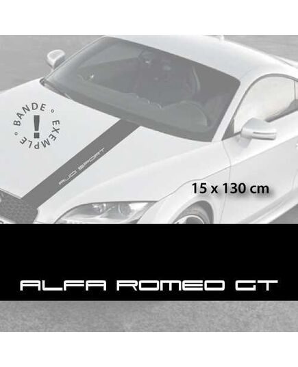 Alfa Romeo GT car hood decal strip