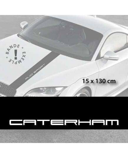 Caterham car hood decal strip