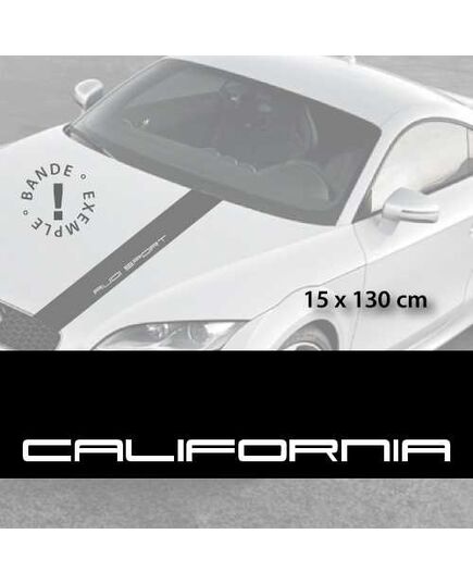 Stickers bandes autocollantes Capot Ferrari California