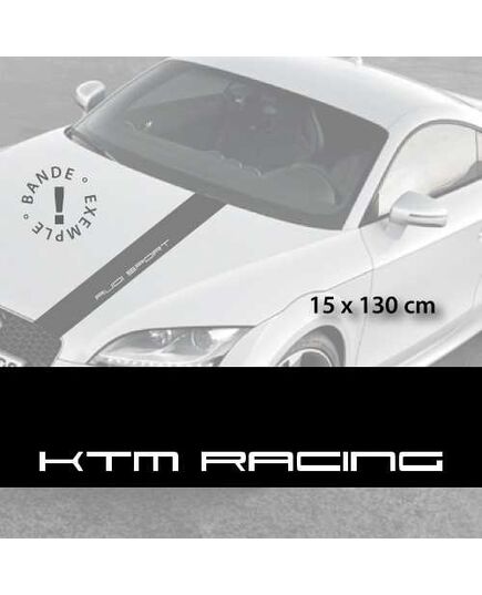 Stickers bandes autocollantes Capot KTM Racing