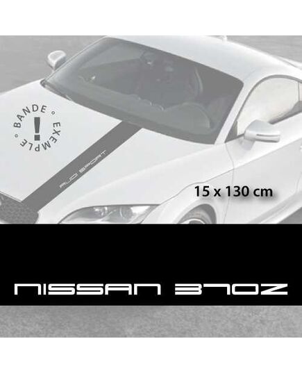 Nissan 370Z car hood decal strip