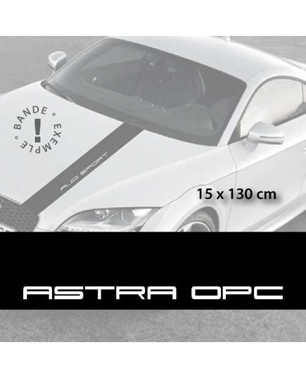 Opel Astra OPC car hood decal strip