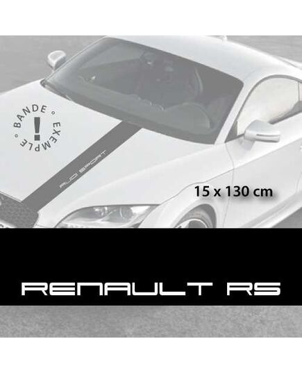 Renault RS car hood decal strip