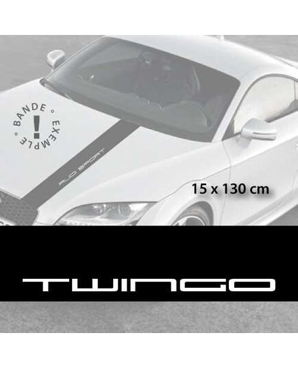 Renault Twingo car hood decal strip