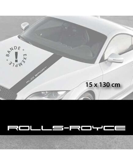 Rolls-Royce car hood decal strip