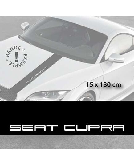 Seat Cupra car hood decal strip