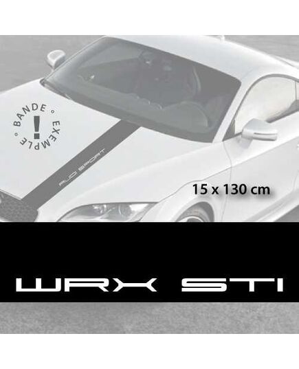 Subaru WRX STI car hood decal strip