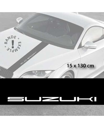 Suzuki car hood decal strip