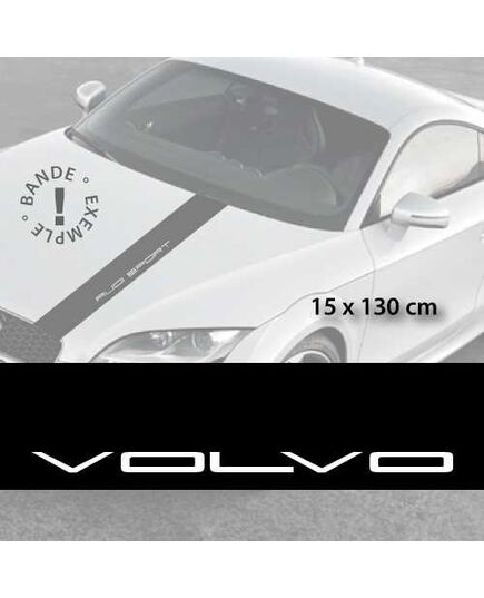 Volvo car hood decal strip