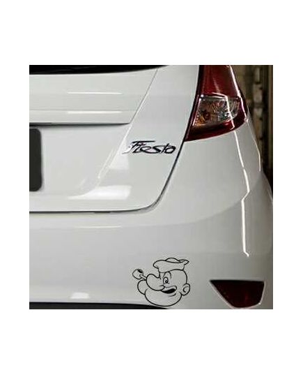 Popeye face Ford Fiesta Decal