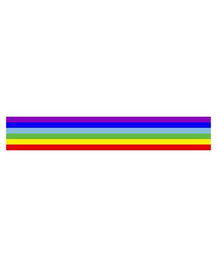 Peace flag motorcycle strip decal