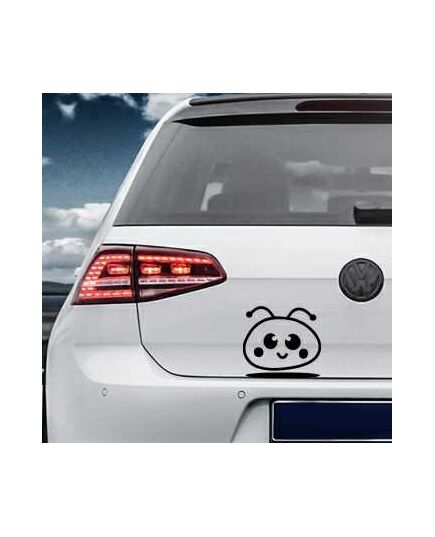 Sticker VW Golf Smiley Cartoon