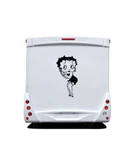 Sticker Wohnwagen/Wohnmobil Betty Boop 1
