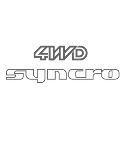 VW 4wd Syncro Decal