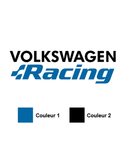 Sticker Volkswagen Racing Logo