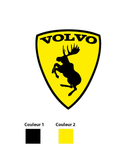 Volvo Prancing Moose Logo Decal