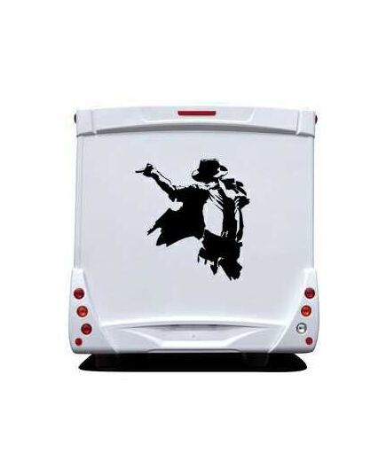 Sticker Camping Car The King Of The Pop