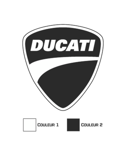 Ducati Logo 2 Colors Decal