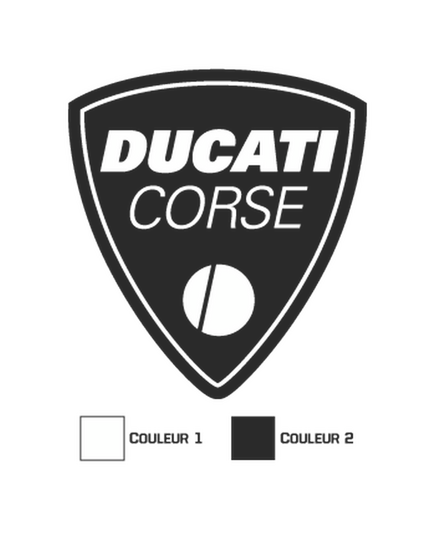 Sticker Ducati Corse 2 Couleurs