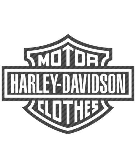 Sticker Carbone Harley Davidson Motor Clothes ★
